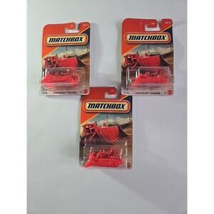 Matchbox - 2025 Series Car - RED GROUND BREAKER/ BULLDOZER 09/125 lot of 3